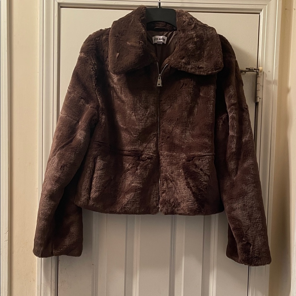 Steve Madden Chocolate Teddy Jacket